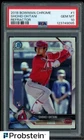 2018 Bowman Chrome Refractor #1 Shohei Ohtani Angels RC Rookie /499 PSA 10