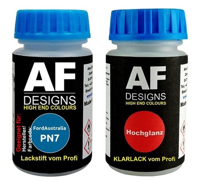 Lackstift für FordAustralia PN7 Blue Print Perl Metallic + Klarlack je 50ml Auto