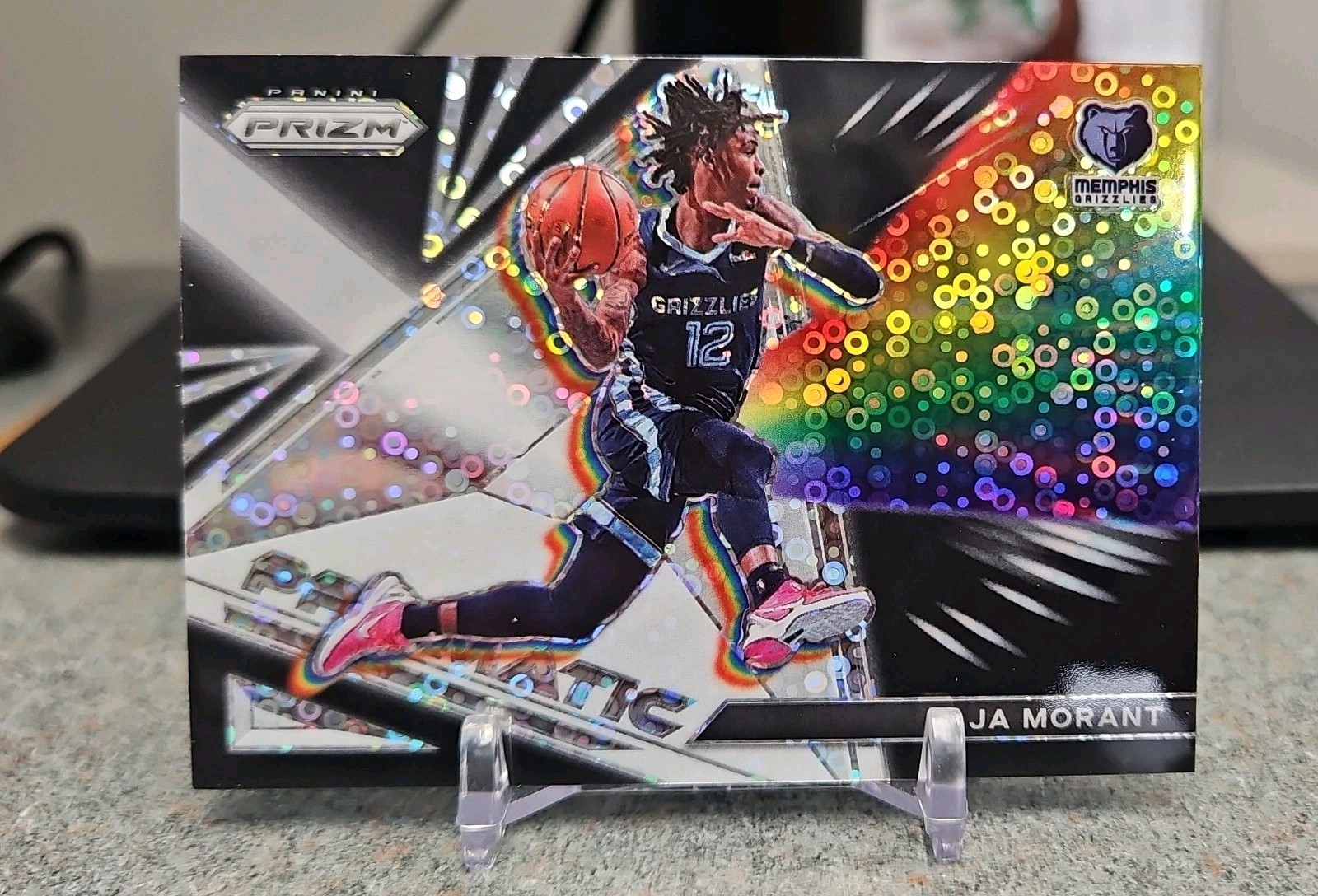 2021-22 Panini Prizm - Prizmatic Ja Morant #14 Fast Break Prizm Memphis Grizzlie