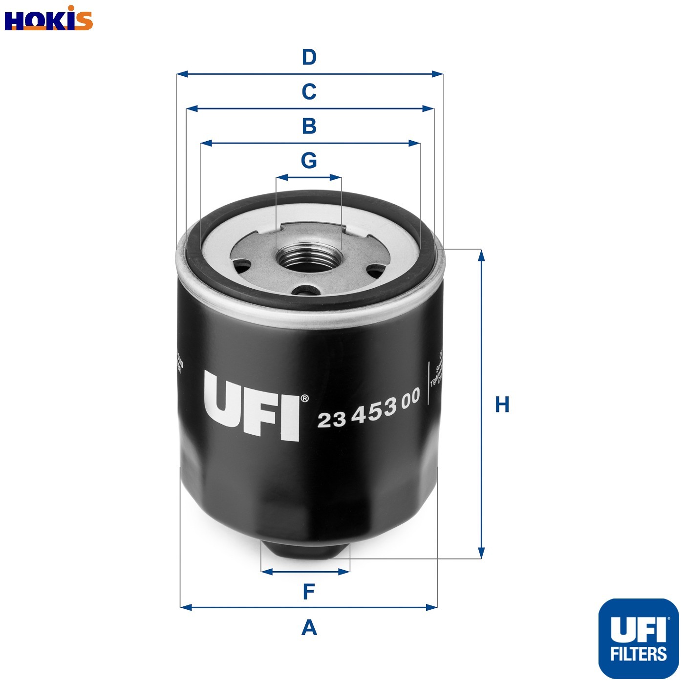 UFI Filters, Oil Filter 23.453.00 | Replacement Filter, Suitable for Cars, Applicable to Various Models of Audi, Seat, skoda and Volkswagen - Image 4