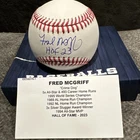 Fred McGriff Signed Autographed MLB Baseball Inscribed HOF 23 Tristar Holo COA