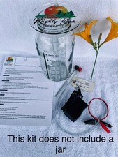 COLLOIDAL SILVER GENERATOR Place on top of a 1/2 gal jar brew 4-16 oz bottles