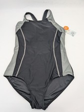 Charmo Women's One Piece Padded Swimsuit Size L Black Sport