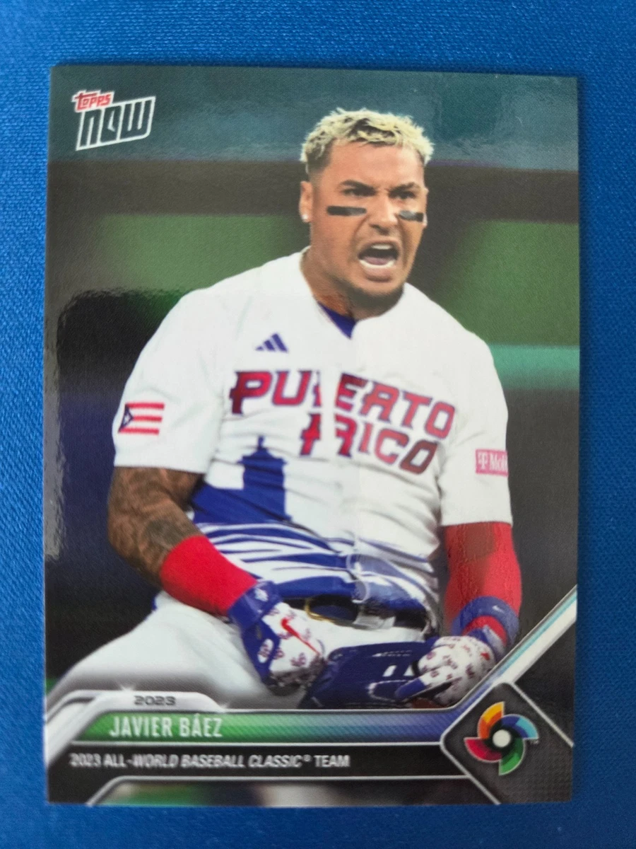 Clásico Mundial de Béisbol Topps Now 2023 #WBCA-6 Javier Báez Puerto Rico MT