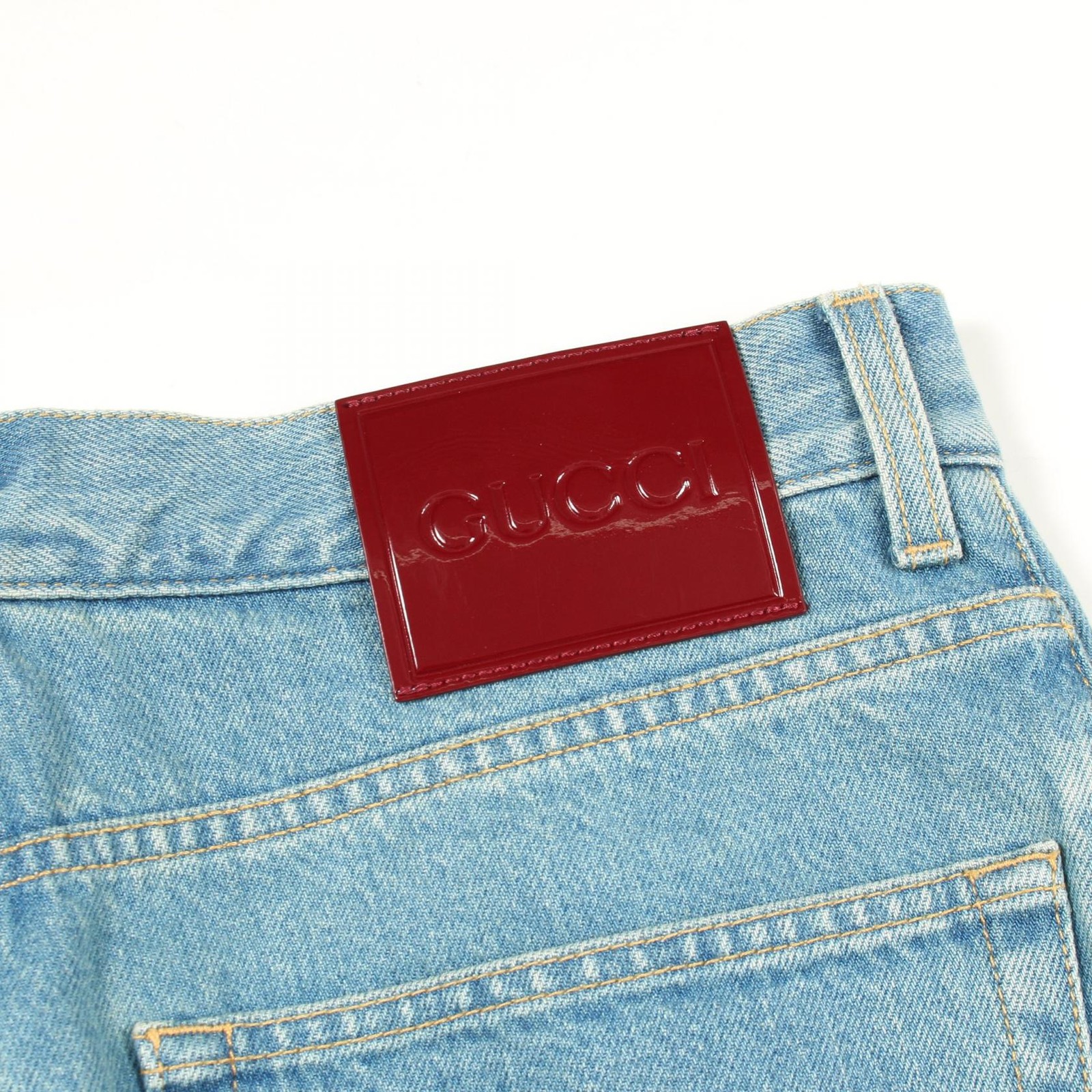 GUCCI Denim pants cotton Blue Used Women size 30 thumbnail 7