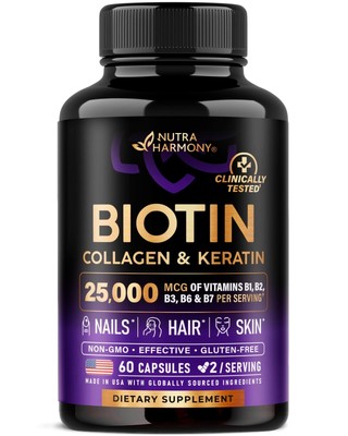 Biotin | Collagen | Hyaluronic Acid | Keratin - Clinically Tested Supplement*...