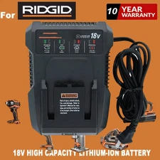 18V for Ridgid Battery Charger R86092 R86091 for Ridgid 18V Lithium Ion Battery