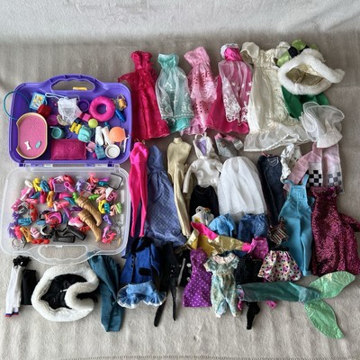 Vintage Barbie Accessories Lot Of 70+ Items Equestrian Princess Modern Sets