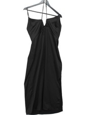 Topshop Slip Midi Dress UK10 in Black