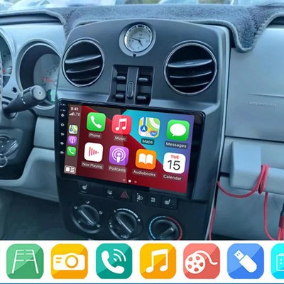 For Chrysler PT Cruiser 2006-2010 Android 13 Apple CarPlay Car Stereo Radio GPS