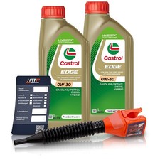 2x 1 L LITER CASTROL EDGE 0W-30 MOTOR-&Ouml;L MOTOREN-&Ouml;L