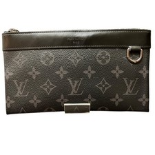 Louis Vuitton Pochette Discovery PM Monogram Eclipse Clutch Bag - DUTY FREE