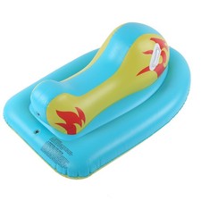 Kids PVC Inflatable Ski Boat Sleigh with Handle Winter Outdoor Skiing Snowboard
