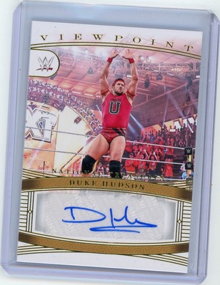2024 Panini National Treasures WWE #VS-DHS Duke Hudson Viewpoint Signatures /84