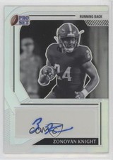 2022 Leaf Pro Set Metal Silver Prismatic /50 Zonovan Knight #BW-ZK1 Auto 14dp