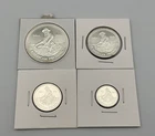 1985 Engelhard Prospector Set 1 oz 1/2 oz 1/4 oz 1/10 oz .999 Silver Rounds