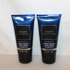 Two Bath  Body Works Men's Collection Ocean Body Cream 2.5 Oz. Each