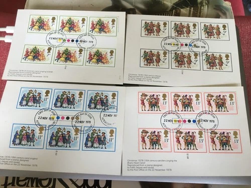 GB STAMPS PHQ CARD SET TRAFFIC LIGHT GUTTER BLOCK FIRST DAY COVER 1978 CHRISTMAS