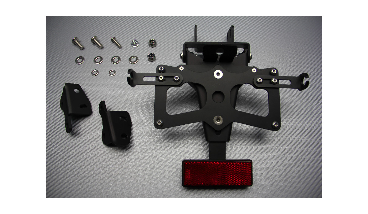 Support de plaque d'immatriculation noir pour moto Yamaha MT-09 2017-2020