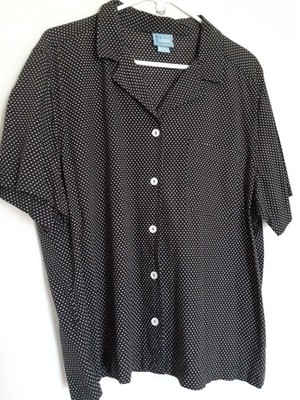 Classic Elements Button Up Top Polka Dot Size 16/18 Womens