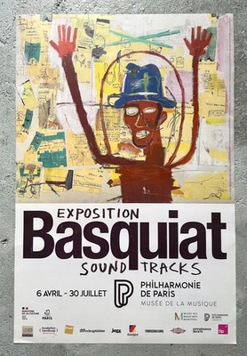 BASQUIAT - TONSPUREN - AUSSTELLUNG 2023 - kleines Werbeplakat - 60 x40cm