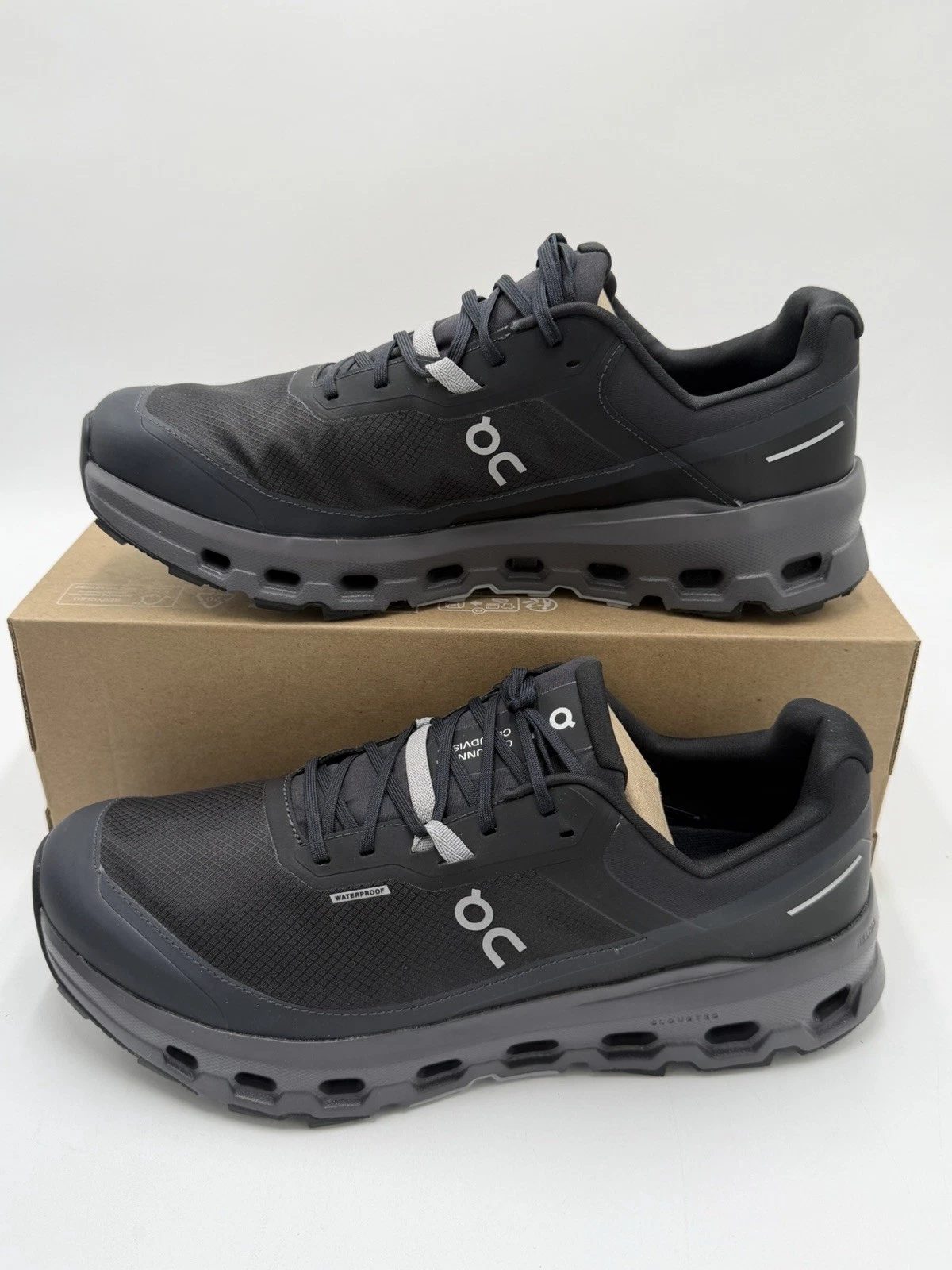 On Men's Cloudvista 2 Waterproof Size 11 Black | Eclipse 3ME30140106 NWOB New