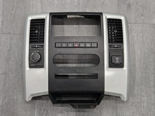 2009-2012 Dodge Ram Pickup Silver Black Radio Climate Dash Trim Vent Bezel Oem 2009-2012 Dodge Ram Pickup Silver Black Radio Climate Dash Trim Vent Bezel Oem