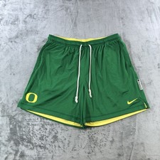 nike standard issue shorts Men’s XL Green Yellow Reversible Oregon Ducks