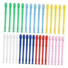 35 Pack 8 Hole Soprano Recorders, German Style Descant Plastic Flute