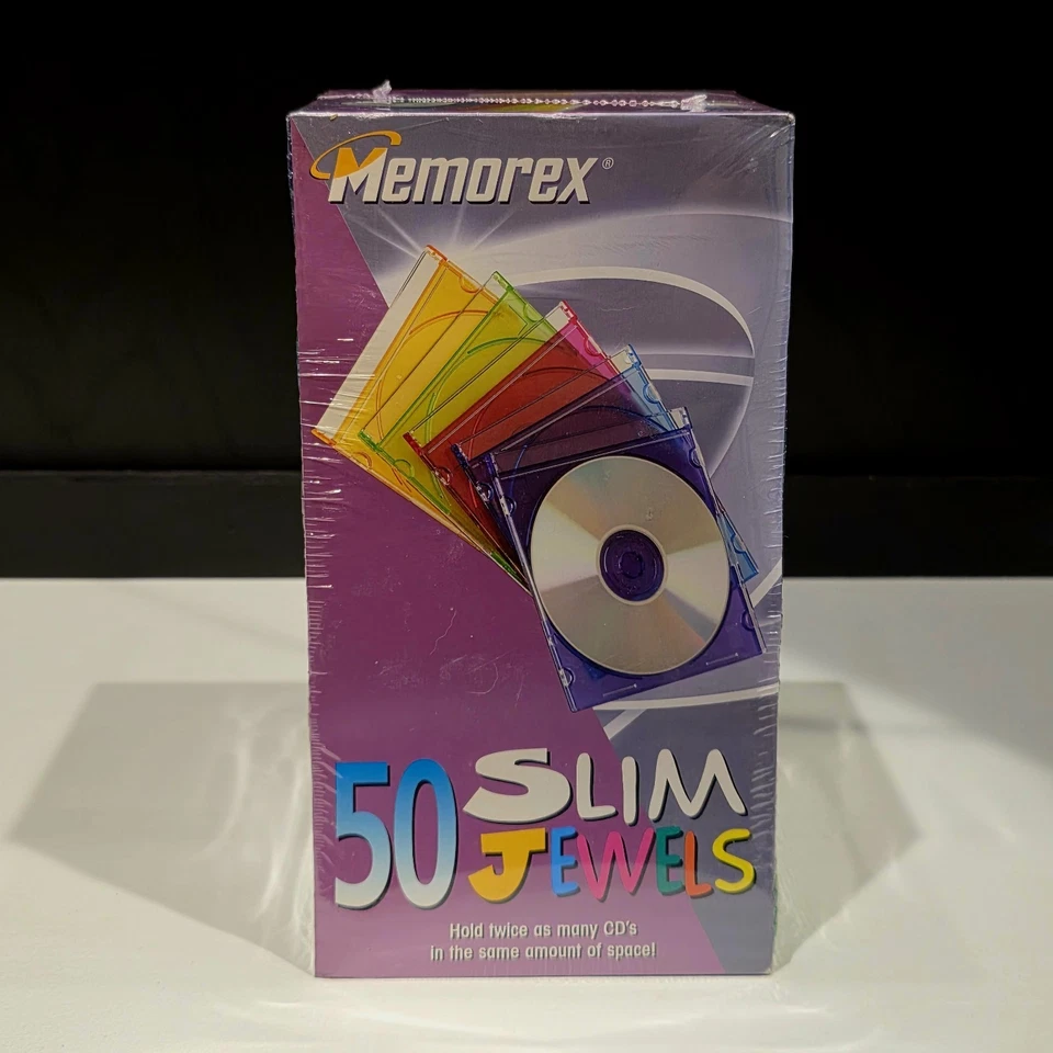 Memorex Slim Jewels Cases Multi Color 50 Pack Brand New Free Shipping - Image 4 of 4