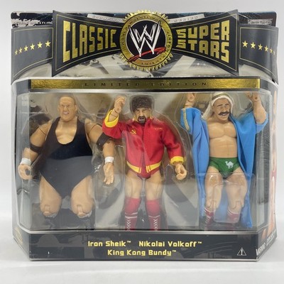 WWE Classic Iron Sheik - Nikolai Volkoff - King Kong Bundy 3 Pack