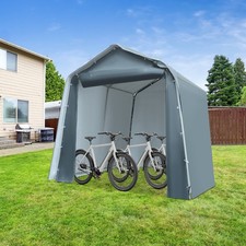 Tenda da garage portatile all'aperto, tenda impermeabile per attrezzi 7,87 * 7,87 * 7,87 piedi grigia