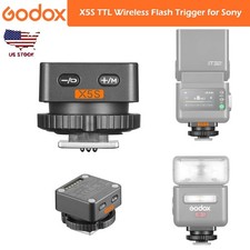 Godox X5S TTL Wireless Flash Trigger for Sony, 2-in-1 Hotshoe Trigger