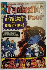 FANTASTIC FOUR #41 * THE FRIGHTFUL FOUR * SOLID SILVER AGE COPY * 1965