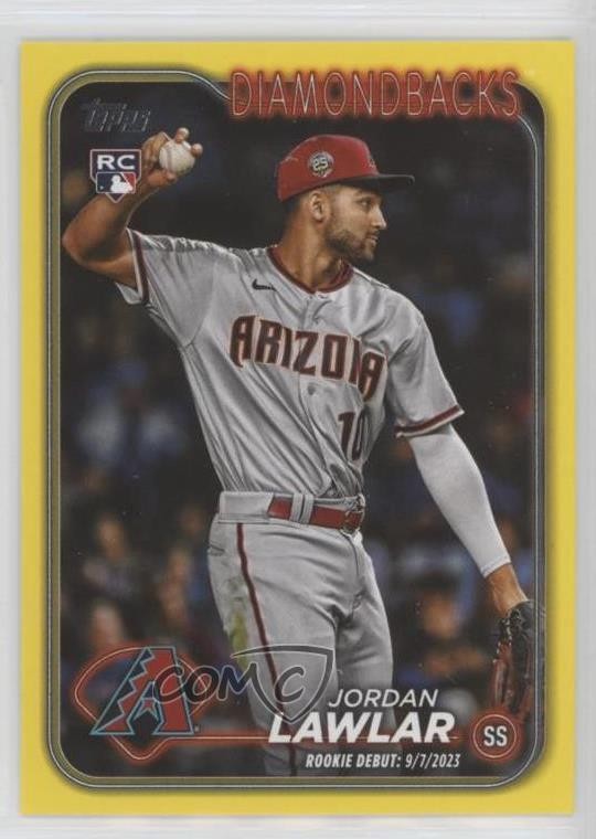 2024 Topps Update Rookie Debut Yellow Jordan Lawlar #US41 Rookie RC 0wq4