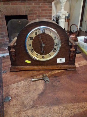 Franz Hermle & Söhne FHS Vintage deutsche Manteluhr, funktioniert nicht, ohne Glas