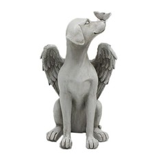 8 Inch Pet Memorial Statue, Angel Wing Dog Figurine free size, As Picture Show