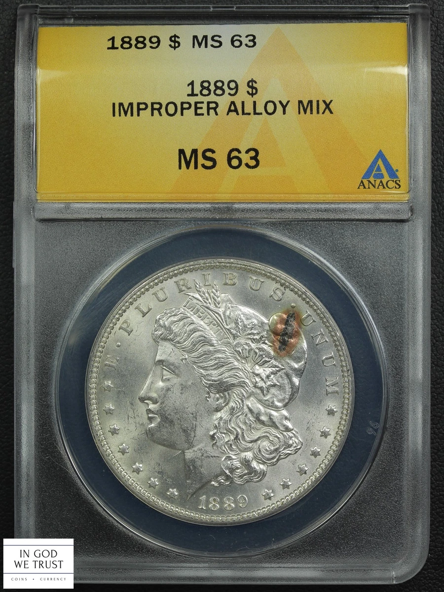 1889 モルガン銀貨 PCGS MS63 MS 63 Graded 1889 Year Morgan US Dollars (1878-1921) for sale | eBay
