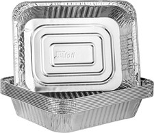 Disposable 9 X 13 Aluminum Foil Pans Half Size Deep Steam Table Bakeware - Cookw