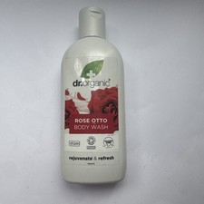 Image of Dr Organic Rose Otto Body Wash Shower Gel Mens Womens Natural Vegan 250ml