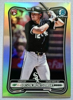 Colson Montgomery 2026 Bowman Chrome RC Red Rookie Badge Refractor White Sox