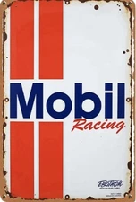 Mobil Exxon Retro Vintage Gas Gasoline Oil Tin Sign 8x12 inches Station Ppo