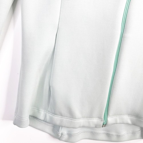Nux Jacket Womens Medium Blue Full Zip Stretch Long Sleeve Athleisure Sleek New - Picture 4 of 9