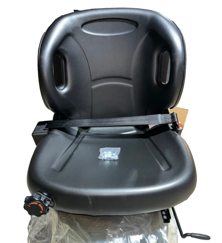 NEW MOLDED TOYOTA FORKLIFT SUSPENSION SEAT W/ SEATBELT & SWITCH PREMIUM QUALITY!