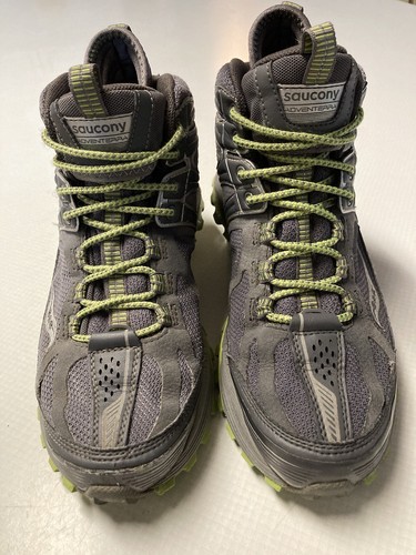 Saucony Adventerra Gore-Tex GTX grau grün Schnürschuhe Wanderschuhe Stiefel Damen 7,5 - Bild 6 von 12