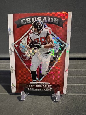 2021 Panini Rookies & Stars Tony Gonzalez #CR-19 Crusade Red Scope Prizm