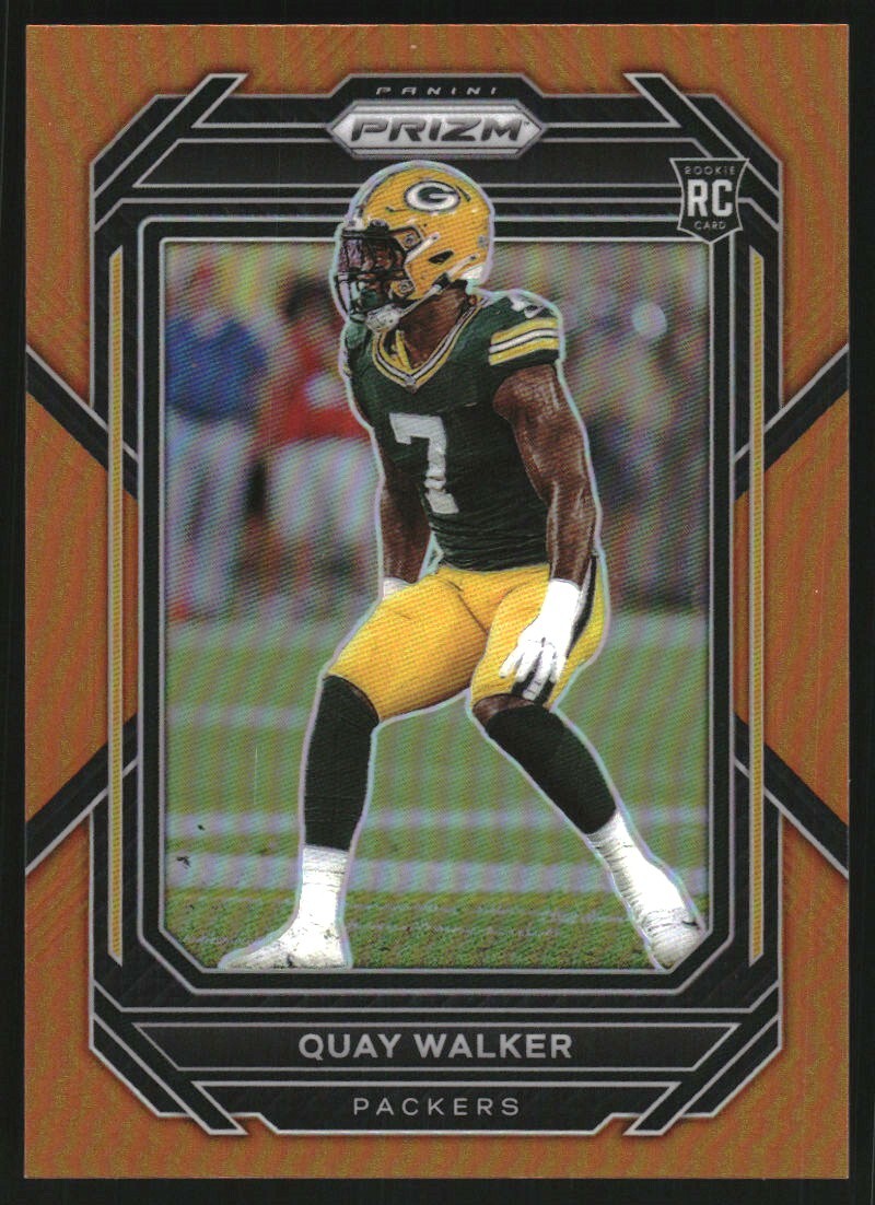 2022 Panini Prizm Prizms Orange #373 Quay Walker /249