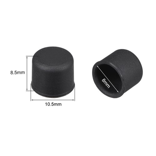 20pcs Plastic RCA Port Anti-Dust Stopper Cap Cover Black - Afbeelding 2 van 3