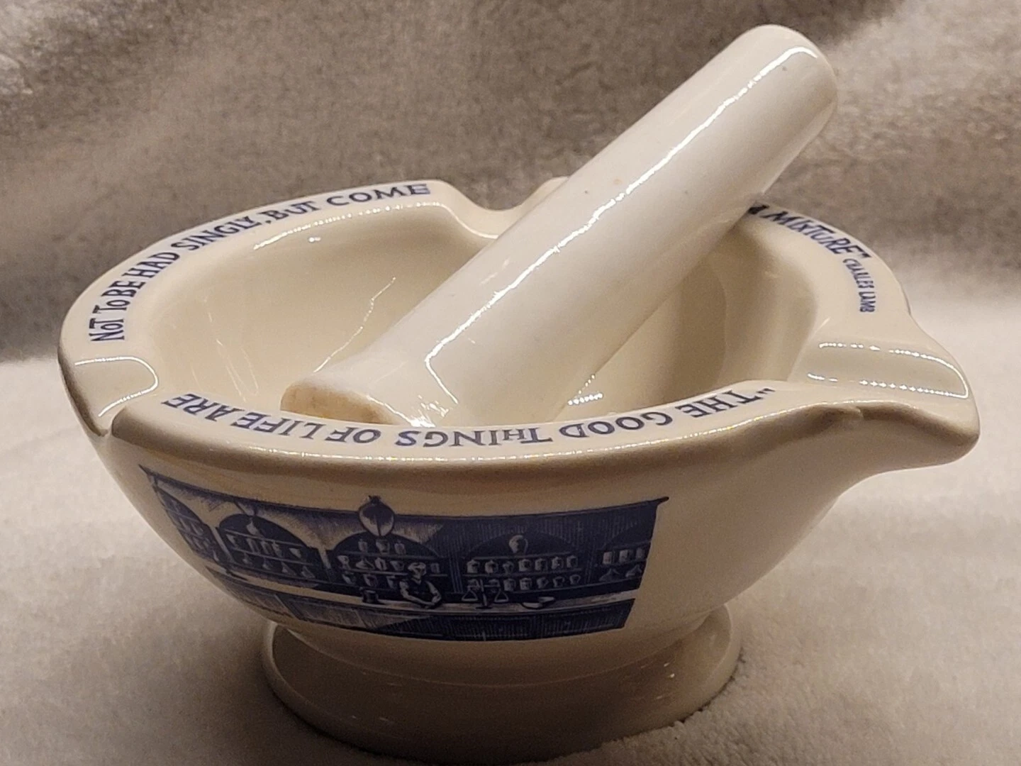 NICE GRAPHICS MORTAR & PESTLE SHARP & DOHME BEAUTIFUL DRUG STORE COLLECTIBLE