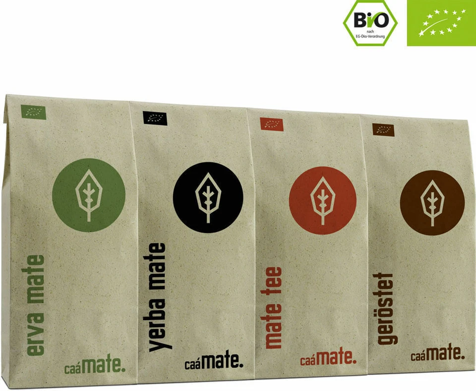 Mate Tee Probierset 100% BIO ● 4 Sorten zum Probieren ● fair & luftgetrocknet - Bild 2 von 4